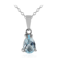 Sky Blue Topaz Silver Necklace