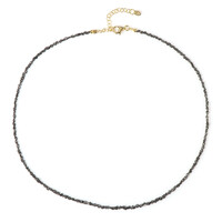 Black Diamond Silver Necklace