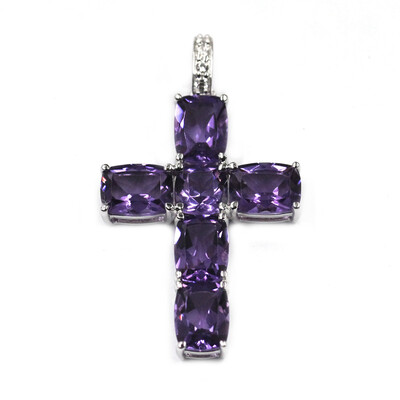 Bolivian Amethyst Silver Pendant