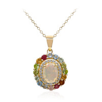 Welo Opal Silver Necklace