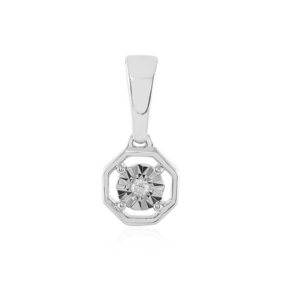 9K Flawless (F) Diamond Gold Pendant (LUCENT DIAMONDS)