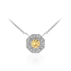 Citrine Silver Necklace