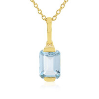 Sky Blue Topaz Silver Necklace