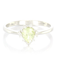 Cuprian Tourmaline Silver Ring
