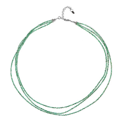 Socoto Emerald Silver Necklace