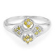 Fancy Diamond Silver Ring