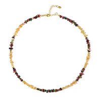 Fancy Tourmaline Silver Necklace