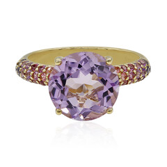 Rose de France Amethyst Silver Ring