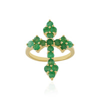 Socoto Emerald Silver Ring