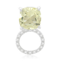 Lemon Citrine Silver Pendant