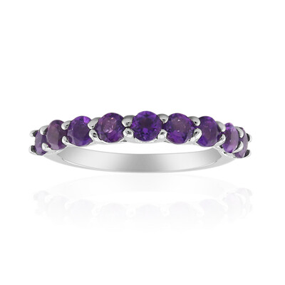 Zambian Amethyst Silver Ring