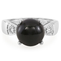 Psilomelane Silver Ring