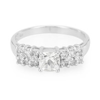 Goshenite Silver Ring