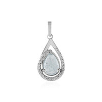 Aquamarine Silver Pendant
