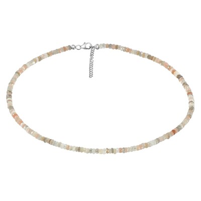 Kangeyam Moonstone Silver Necklace