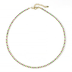 Madagascar Ruby Silver Necklace