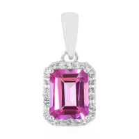 Anniversary Topaz Silver Pendant