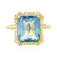 Ocean Quartz Silver Ring