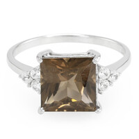 Smoky Quartz Silver Ring
