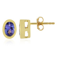 9K AAA Tanzanite Gold Earrings