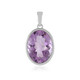 Rose de France Amethyst Silver Pendant