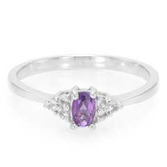 Uruguayan Amethyst Silver Ring