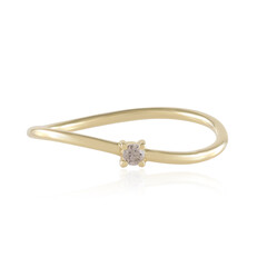 18K SI2 Champagne Diamond Gold Ring