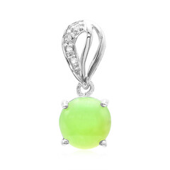 Imperial Chrysoprase Silver Pendant