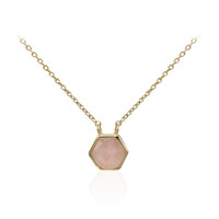 Rose Quartz Silver Necklace