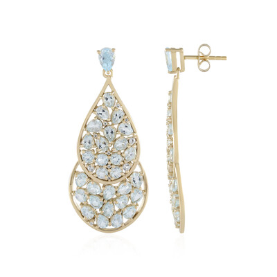 Sky Blue Topaz Silver Earrings