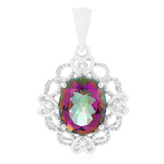 Mystic Quartz Silver Pendant
