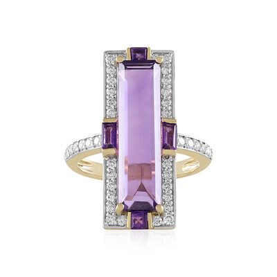 14K Zambian Amethyst Gold Ring (SUHANA)