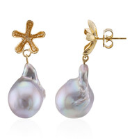 Freshwater pearl Silver Earrings (TPC)
