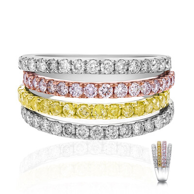 14K SI2 Yellow Diamond Gold Ring (CIRARI)