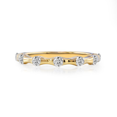 18K IF (D) Diamond Gold Ring (Annette)