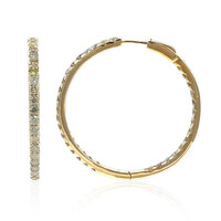 14K SI2 Fancy Diamond Gold Earrings (CIRARI)