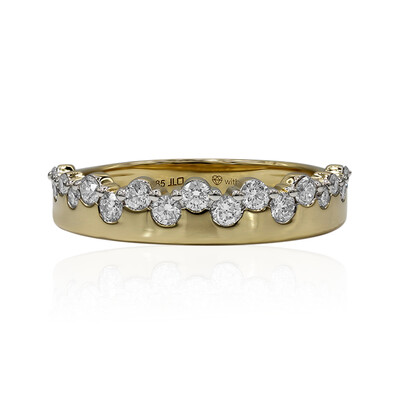 14K IF (D) Diamond Gold Ring (Annette)