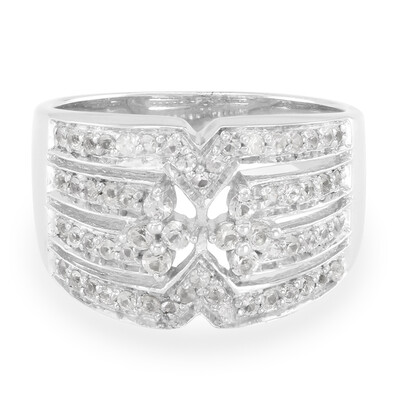 White Sapphire Silver Ring