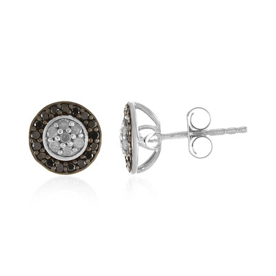 I4 (J) Diamond Silver Earrings
