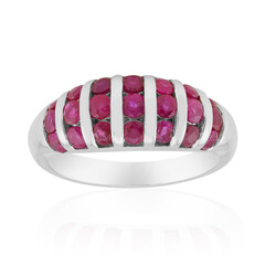 Burmese Ruby Silver Ring (Pallanova)