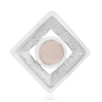 Rose Quartz Silver Pendant