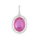 Madagascar Pink Sapphire Platinum Pendant