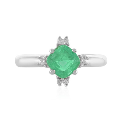 Ethiopian Emerald Silver Ring