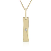 9K Flawless (F) Diamond Gold Necklace (LUCENT DIAMONDS)