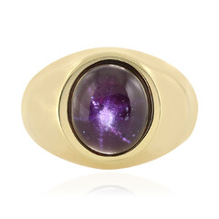 Star Garnet Silver Ring