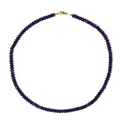 Zambian Amethyst Silver Necklace (Riya)