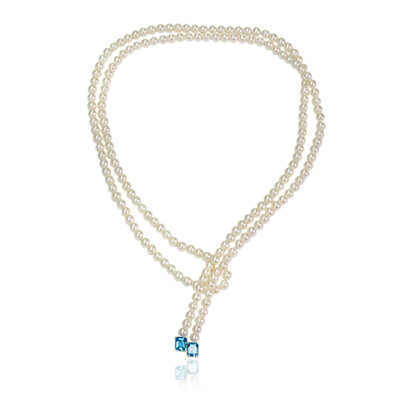 9K Marambaia Topaz Gold Necklace (Michelle Albala)