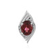 Mozambique Garnet Silver Pendant