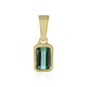 Benedito Green Tourmaline Silver Pendant(Adela Silber)