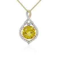 9K Golden Apatite Gold Necklace